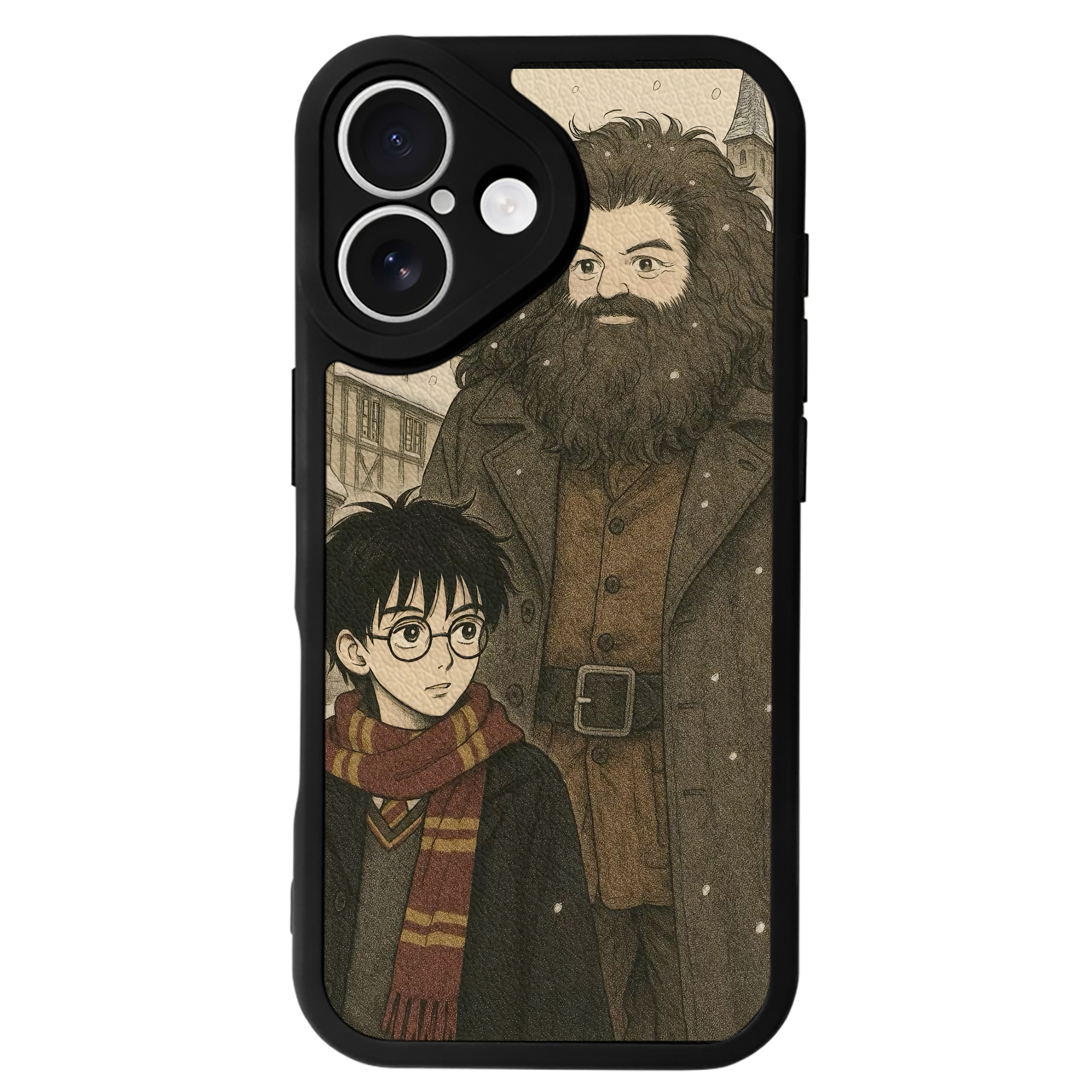 （画像用） Harry Potter ハリー・ポッターシリーズ 【iPhone 16シリーズ対応】シリコンスマホケース（レザー調） 材質：シリコン